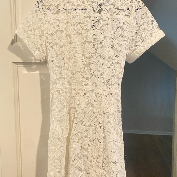 Hill House White Lace Mini Dress - Picture 3 of 4